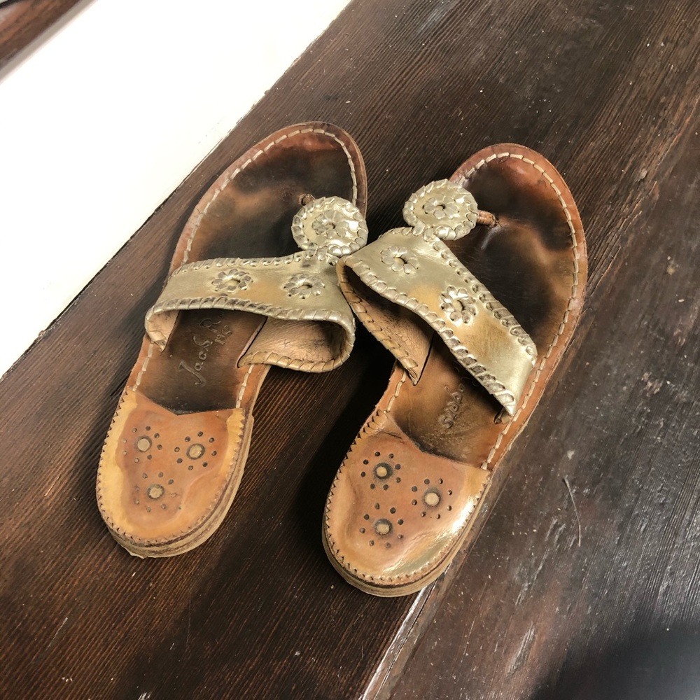 JACK ROGERS - Gold Sandals